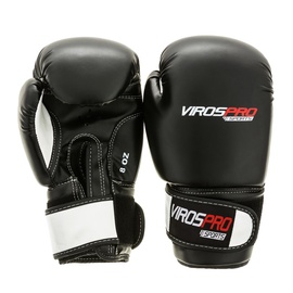 Боксерские перчатки VirosPro Sports SG-1011B, черный, 8 oz