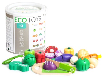 EcoToys Wooden Chopping Vegetables 20pcs