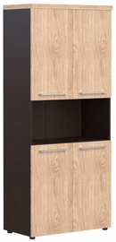 Skyland Office Cabinet AHC 85.4 Oak Devon/Wenge
