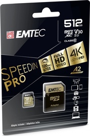 Mälukaart Emtec ECMSDM512GXC10SP, 512 GB