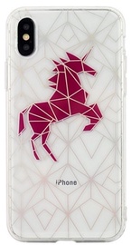 Beline Pattern Back Case For Apple iPhone X/XS Transparent Unicorn