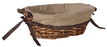 Home4you Basket Willi Home 34x21xH10cm Dark Brown