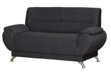 Sofa Bodzio Livonia 2 Fabric Dark Gray, 154 x 76 x 89 cm