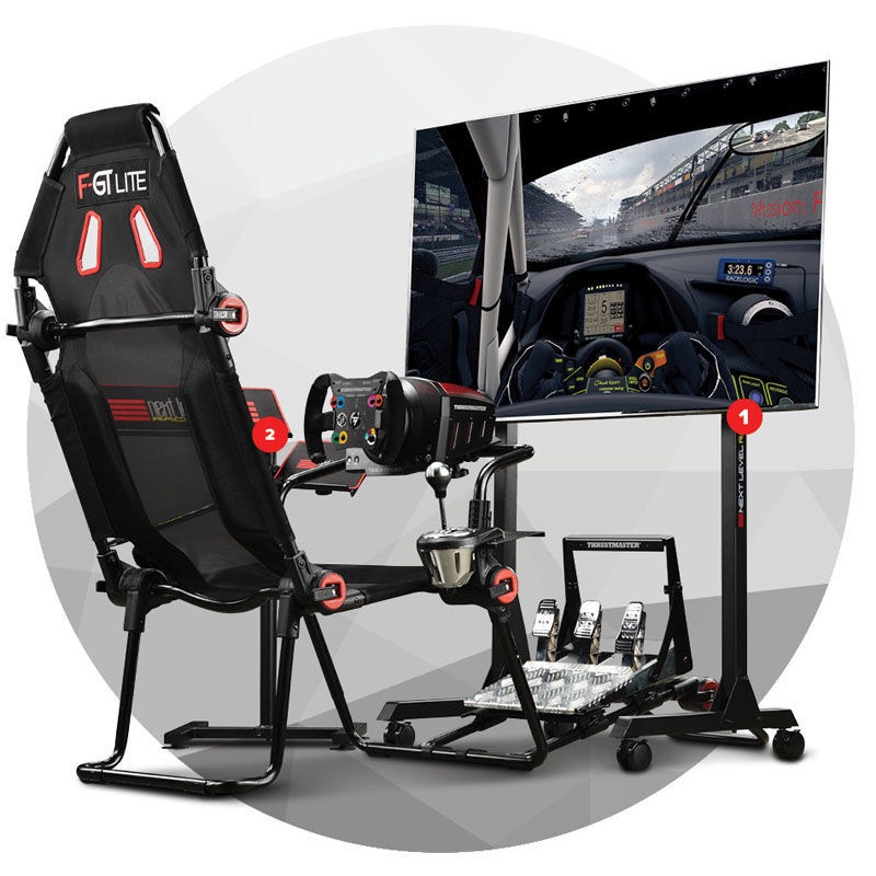 Mängu rooli alus Next Level Racing F-GT LITE, must