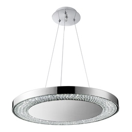 Krištolinis pakabinamas šviestuvas Searchlight Halo 58880-80CC, 80 x 0.5W LED