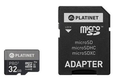 Platinet 32GB microSDHC UHS-III 615x With SD Adapter