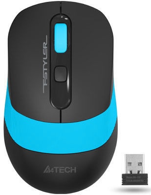 Kompiuterio pelė A4Tech FStyler FG10, mėlyna/juoda