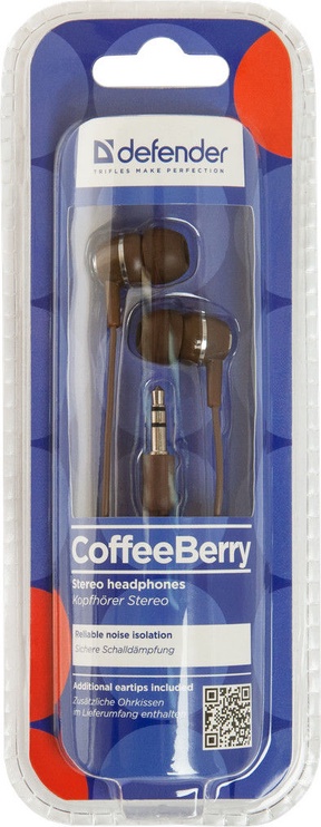 Laidinės ausinės Defender Coffee Berry, ruda