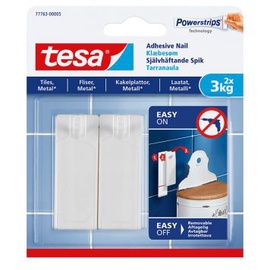 Āķis Tesa Powerstrips, 2 gab., balta