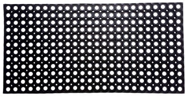 Придверный коврик Domoletti Rho 004, черный, 50 см x 100 см x 1.6 см