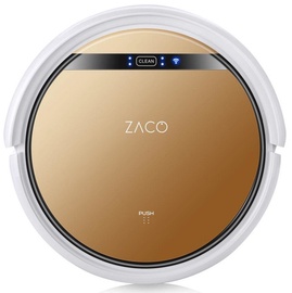 Zaco V5X Robot Vacuum Cleaner White/Bronze Brown
