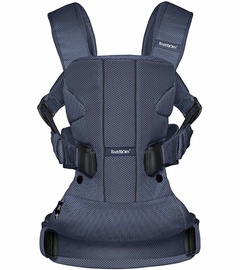 BabyBjorn Baby Carrier One Air Navy Blue Mesh & Teething Bib