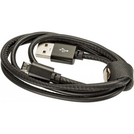 Провод Platinet MicroUSB to USB USB 2.0, Micro USB, 1 м, черный