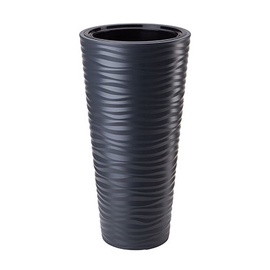 Цветочный горшок Form Plastic 2723, пластик, Ø 30 см, серый/антрацитовый
