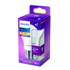 Лампочка Philips LED, A60, теплый белый, E27, 5.5 Вт, 470 лм