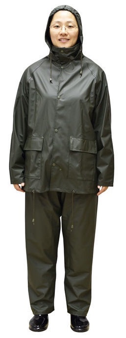 Дождевой костюм Haushalt WS2U00G, зеленый, полиэтилен (pe), M размер
