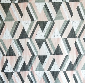 Vannas istabas aizkars Domoletti 182355H, melna/zaļa/rozā, 1800 mm x 1800 mm