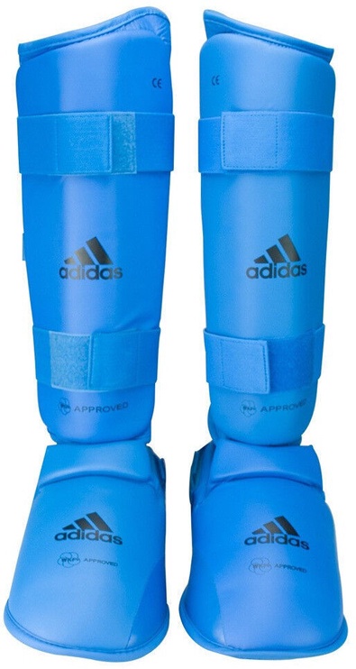 Защита голени и стопы Adidas WKF 661.35, синий, L