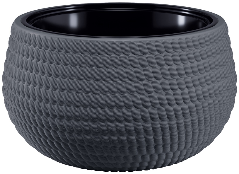 Цветочный горшок Form Plastic 4625-014, пластик, Ø 32 см, антрацитовый