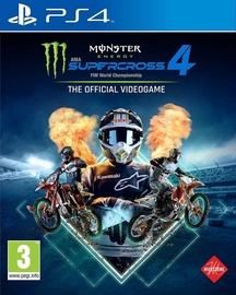 PlayStation 4 (PS4) mäng Monster Energy Supercross 4: The Official Videogame PS4
