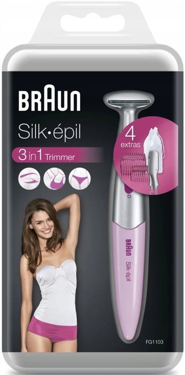 Бритва для женщин Braun Silk Epil FG1103, серебристый
