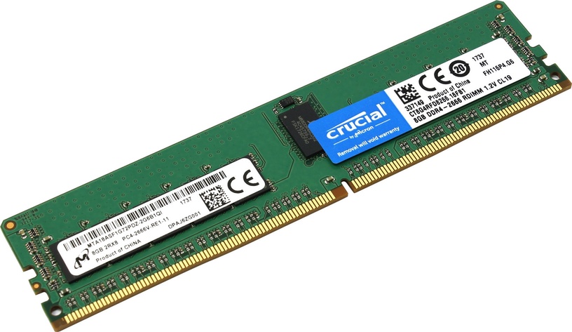 Оперативная память сервера Crucial, DDR4, 8 GB, 2666 MHz