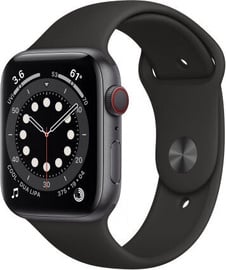 Apple Watch Series 6 GPS 44mm LTE Space Grey Aluminum Black Sport Band