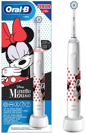 Электрическая зубная щетка Braun Junior Minnie Mouse, белый/красный