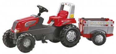 Авто и мото педали Rolly Toys rollyJunior Tractor With Farm Trailer RT Red 800261
