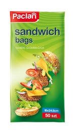 Пакеты для сэндвичей Paclan, 24.5 см x 18 см, 50 шт.