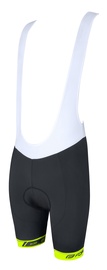 Lühikesed püksid Force B38 Bib Shorts Black/White/Yellow L