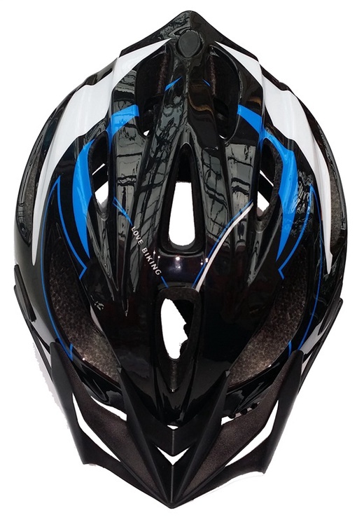 Шлемы велосипедиста подростковые Moon MB11, синий/белый/черный, L