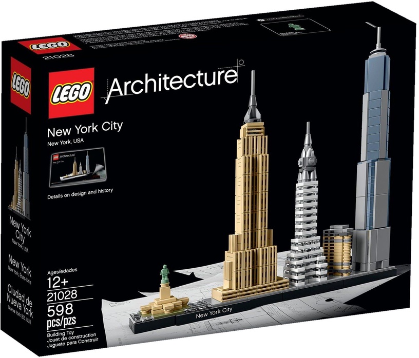 Конструктор LEGO Architecture Нью-Йорк 21028, 598 шт.