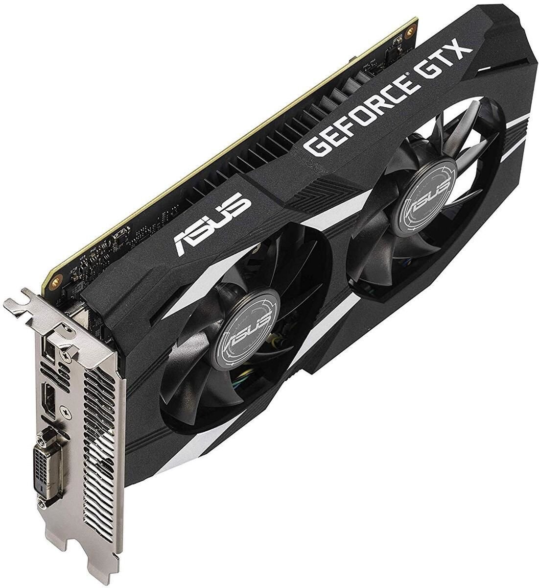 Vaizdo plokštė Asus GeForce GTX 1650 PCIE DUAL-GTX1650-4G, 4 GB, GDDR5 -  Senukai.lt