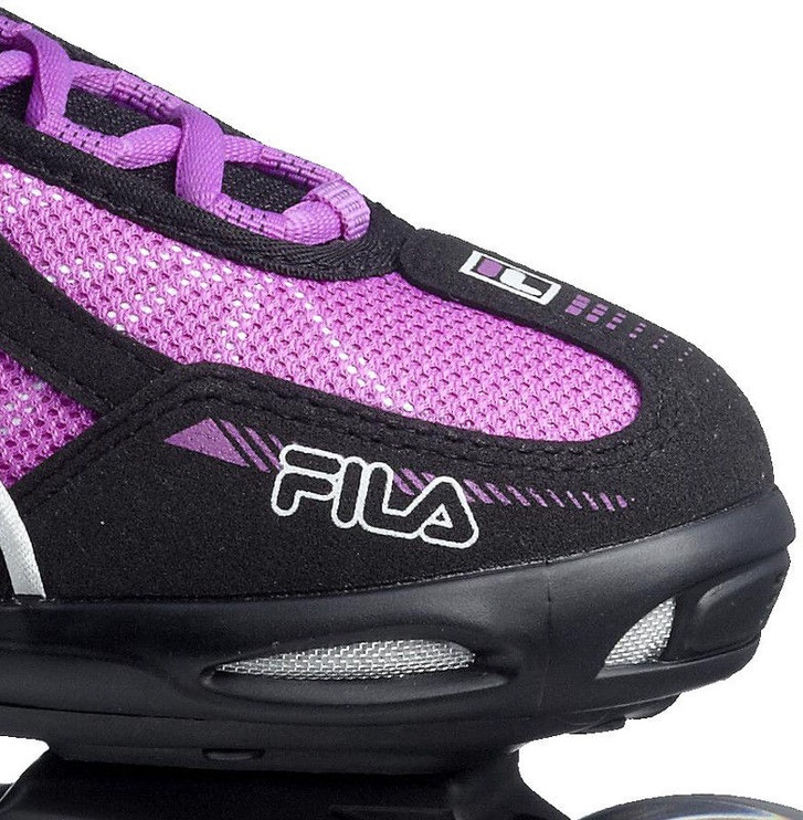 Роликовые коньки Fila Primo Comp Lady, черный/фиолетовый, 40
