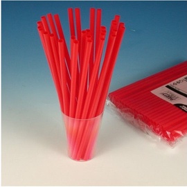 Pap Star Straws 135PCS Red