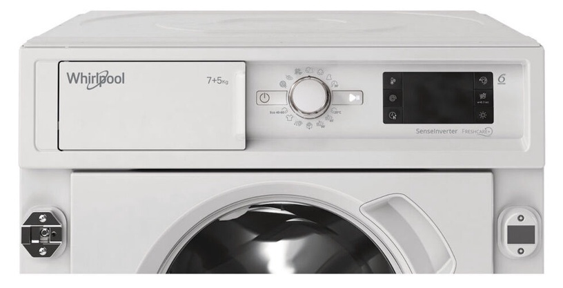 Встраиваемая стиральная машина Whirlpool BI WDWG 751482 EU N, 7 кг, белый