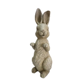 Dekorācija trusītis Rabbit 87HY08005, 23.5 cm x 30 cm x 69 cm, rozā/pelēka