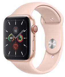Apple Watch Series 5 44mm GPS Gold Aluminum Case with Pink Sand Band Cellular