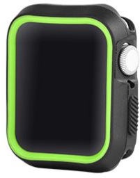 Aizsargrāmis Devia Dazzle Series Protective Case For Apple Watch 44mm Black/Yellow