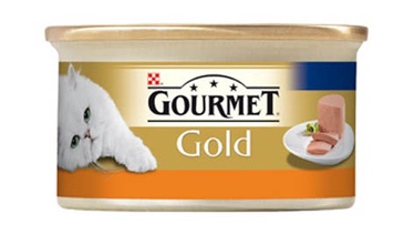 Влажный корм для кошек Gourmet Gold, индюшатина, 0.085 кг