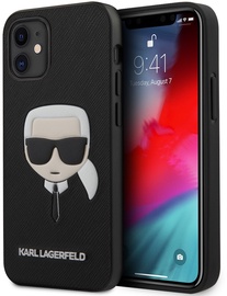 Чехол Karl Lagerfeld KLHCP12LSAKHBK, черный, 6.7 ″