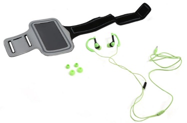 Ausinės Platinet 2in1 Sport Stereo Green