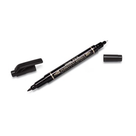 Marker N75W-A must 2 otsaga 0,6/1,5mm Pentel