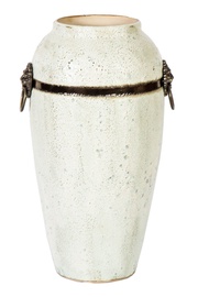 Home4you Leon Ceramic Vase 35cm White