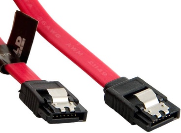 4World HDD Cable SATA 3 Latching 0.2m Red