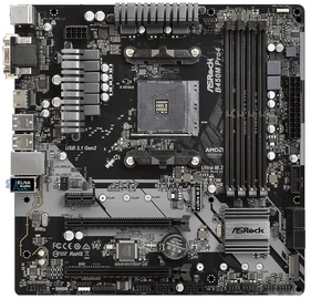 Pagrindinė plokštė ASRock B450M Pro4