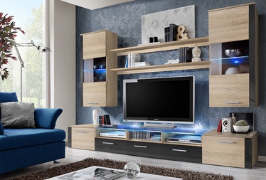 ASM Fresh Living Room Wall Unit Set Sonoma Oak/Graphite