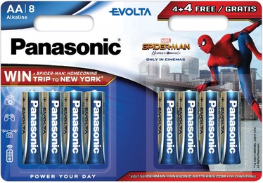 Panasonic Spiderman Evolta 4+4 x AA