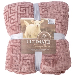 Home4you Ultimate XL Sherpa Throw Blanket 200x230cm Pink